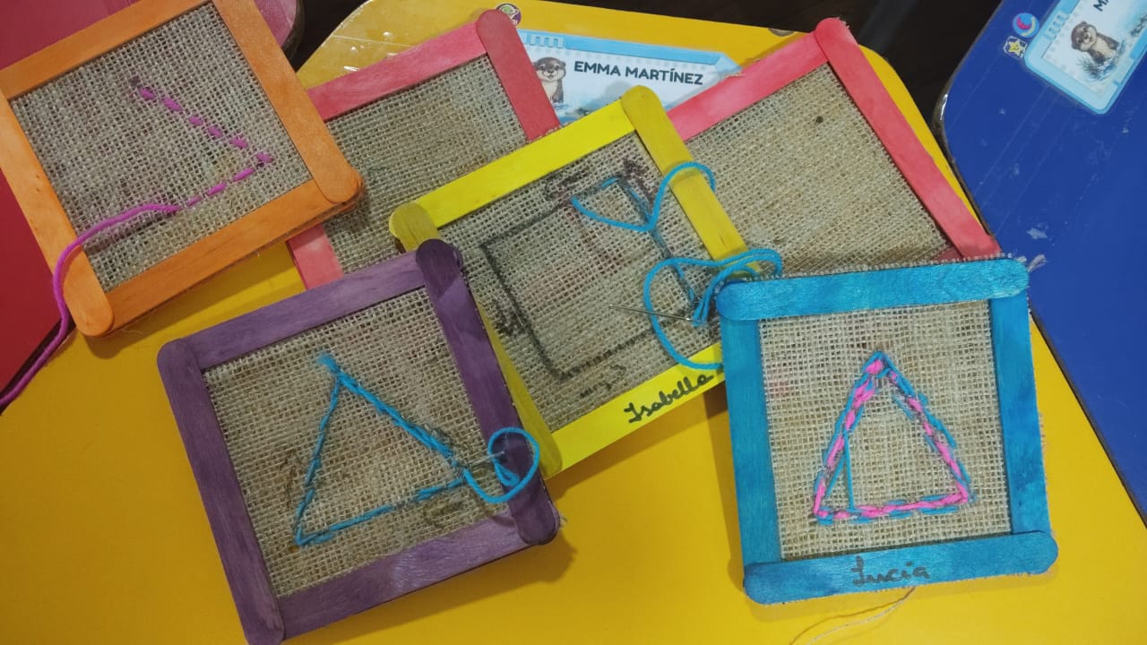 ¡Aprendemos creando! Prekínder fortalece su motricidad a través del bordado